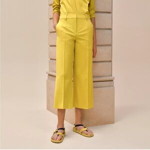 LAST DAY: Hermes Yellow Crop Twill Pants